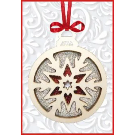 F-096 Снежинка. Набор с фанерной заготовкой ТМ Чаривна Мить