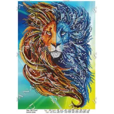 ДАНА-3289 Лев. Две стихии. Схема для вышивки бисером