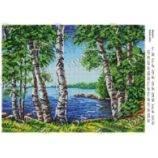 ДАНА-3291 Березки. Схема для вышивки бисером