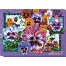 АВ-609 Анютины глазки. Набор для вышивки бисером. Абрис Арт