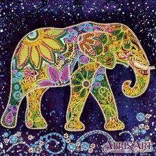 АС-498 Индийский слон. Схема на художественном холсте Абрис Арт