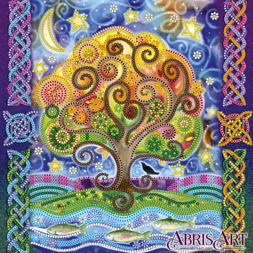 АС-499 У лукоморья. Схема на художественном холсте Абрис Арт
