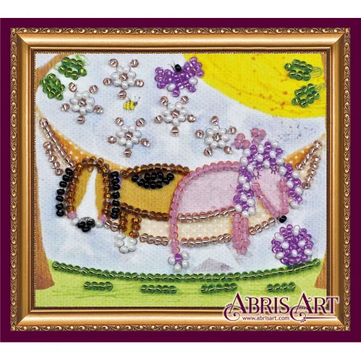 АМА-142 В гамаке. Набор для вышивки бисером Абрис Арт