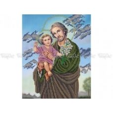 ЧВ-3155 Св. Иосиф с Иисусом. Схема для вышивки бисером. Бисерок