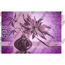 ВА-0508 (А3) Фиолетовый цветок. Схема для вышивки бисером БисерАрт