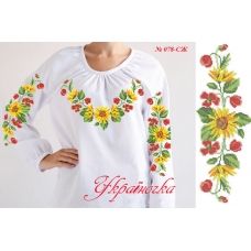 СЖ-078 УКРАИНОЧКА. Заготовка женской сорочки для вышивки