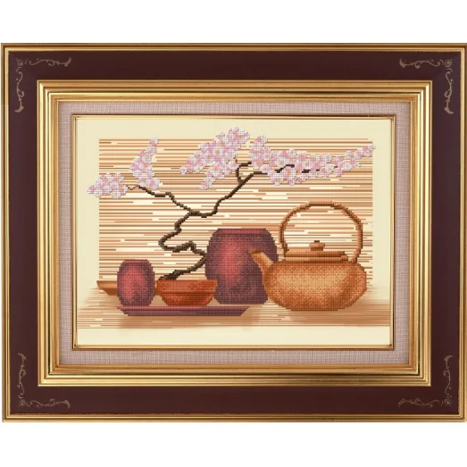 К-3022 Натюрморт с сакурой. Схема для вышивки бисером Благовест