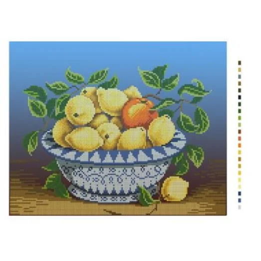 ЧВ-5106 Намюрморт с лимонами. Схема для вышивки бисером. Бисерок