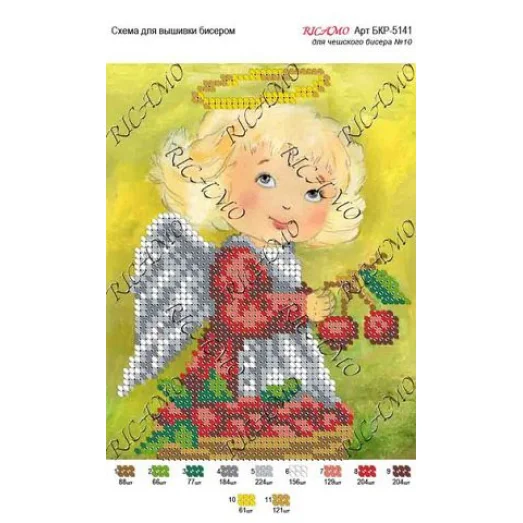 А5Н_088 БКР-5141 Ангелок. Схема для вышивки бисером. TM Virena
