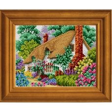 ЕА-017 Дом в цветочном рае. Схема для вышивки бисером Страна Рукоделия