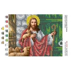 А5Р_035 БКР-5187 Иисус стучит в дверь. Схема  для вышивки бисером. TM Virena