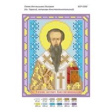 БСР-5202 Св. Тарасий, патриарх Константинопольский Схема для вышивки бисером ТМ Сяйво