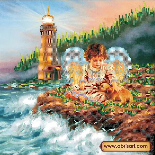 АС-135 Дружочек. Схема для вышивки бисером на холсте. АбрисАрт