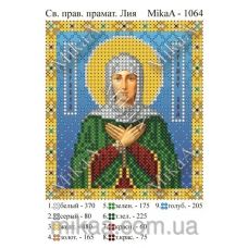 МИКА-1064 (А6) Святая праведная праматерь Лия. Схема для вышивки бисером