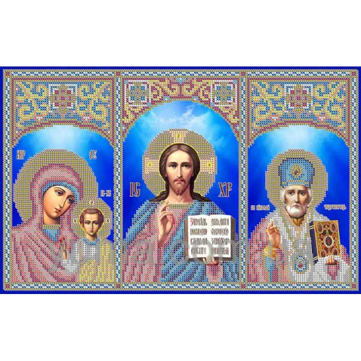 ЮМА-314 Домашний иконостас. Схема для вышивки бисером 