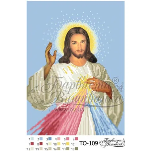 ТО-109 Бисерная заготовка. Схема для вышивки бисером Барвиста Вишиванка