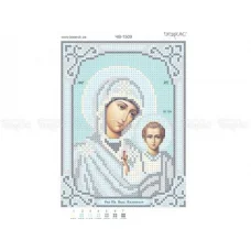 ЧВ-1509 МБ Казанская (серебро). Схема для для вышивки бисером Бисерок