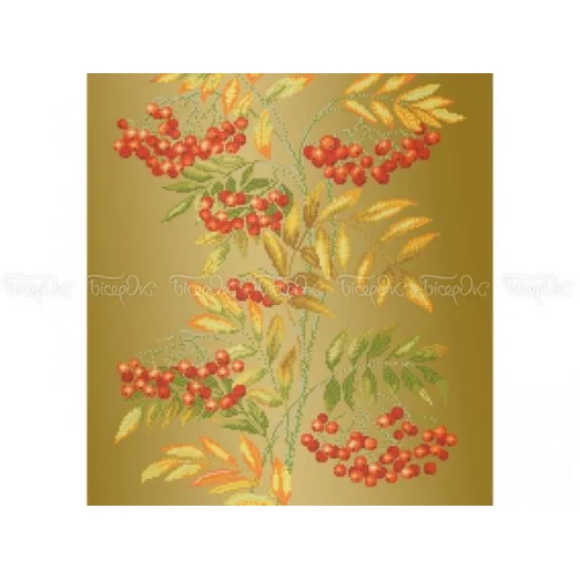 30-209 (40*60) Рябина. Схема для вышивки бисером Бисерок