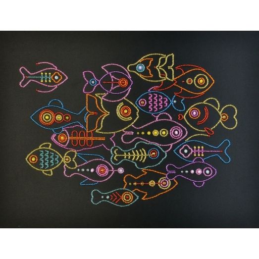 М-55014 Разноцветные рыбки. Набор для вышивки бисером ТМ Miniart Crafts
