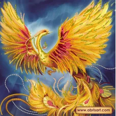АС-150 Жар-птица. Схема для вышивки бисером на холсте. АбрисАрт