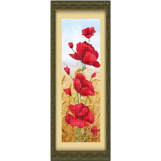 КС-094 Маки. Диптих. Схема для вышивки бисером Славяночка