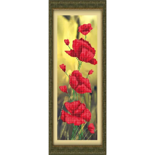 КС-095 Маки. Диптих. Схема для вышивки бисером Славяночка