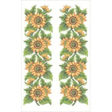 ФВЛ-036 Подсолнух. Схема на водорастворимом флизелине. ТМ Княгиня Ольга