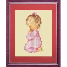 КС-098 Молитва девочки. Схема для вышивки бисером Славяночка