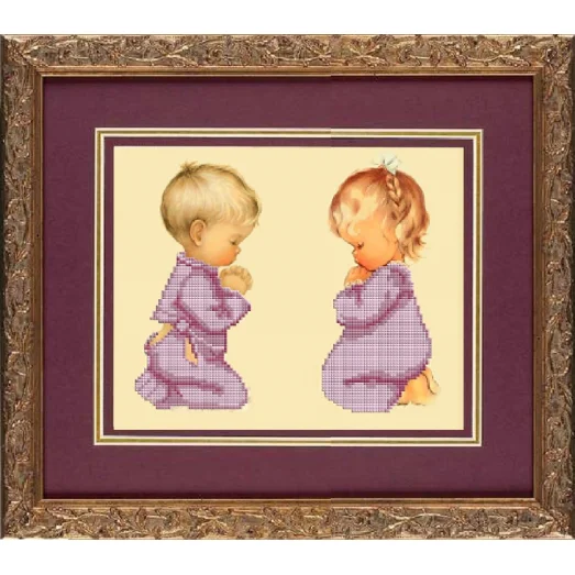 КС-099 Совместная молитва. Схема для вышивки бисером Славяночка