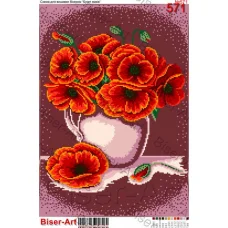 ВА-0571 (А3) Маки. Схема для вышивки бисером БисерАрт