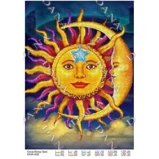 ДАНА-3326 Солнце луна звезда. Схема для вышивки бисером