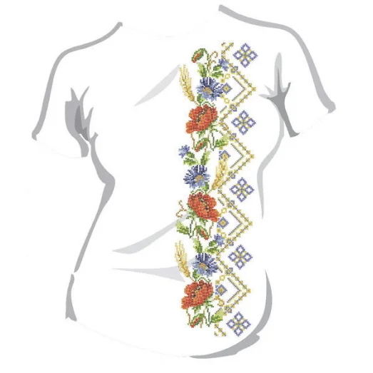 ФЖ-051 Женская футболка под вышивку. ТМ КО