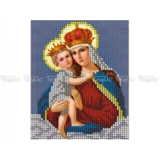 ЧВ-1037 Мадонна с младенцем. Схема для вышивки бисером Бисерок
