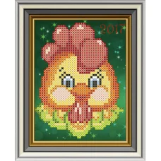 МЛ-23 Новогодний петушок. Схема для вышивки бисером Княгиня Ольга