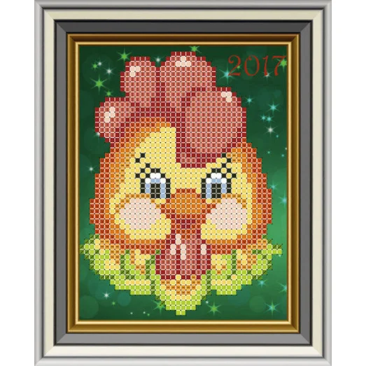 МЛ-23 Новогодний петушок. Схема для вышивки бисером Княгиня Ольга