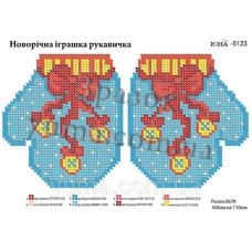 ЮМА-5123 Заготовка елочная игрушка. Схема для вышивки бисером