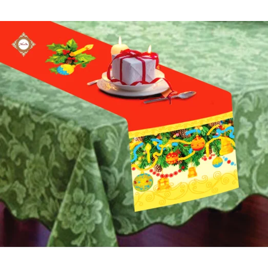 СЮ-005 Заготовка для вышивки бисером новогоднего раннера Новогодние чудеса. ТМ Миледи