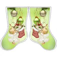 СКВ-145 Новогодний сапожек. Схема для вышивки бисером. Княгиня Ольга