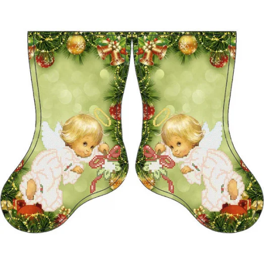 СКВ-146 Новогодний сапожек. Схема для вышивки бисером. Княгиня Ольга