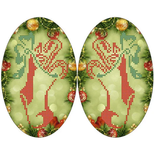 СКМ-163 Новогодняя игрушка. Схема для вышивки бисером. Княгиня Ольга