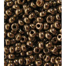 59142 Бисер Preciosa бронзовый темный металлик, непрозрачный