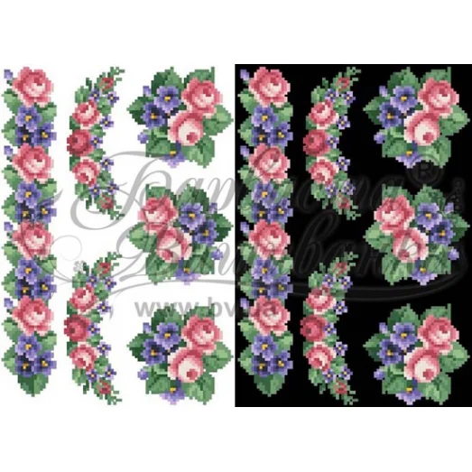 ФЛ-024 Водорастворимый флизелин. Барвиста Вишиванка