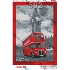 ВА-0592 (А3) Лондонский автобус. Схема для вышивки бисером БисерАрт