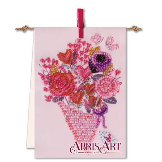 АТ-008 Набор-флажок Милый букетик. ТМ Абрис Арт