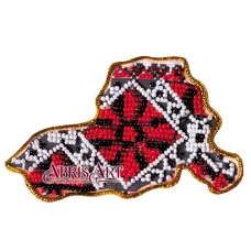 АМК-021 Магнит "Карта Украины" Херсонская область. ТМ Абрис Арт