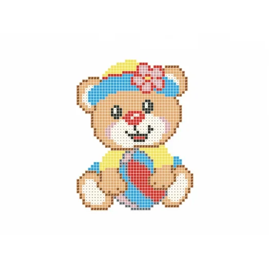 ЧВ-1457 (10*15) Мишка. Схема для для вышивки бисером Бисерок