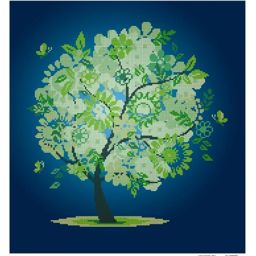 ЧВ-6013 Весеннее дерево. Схема для вышивки бисером Бисерок