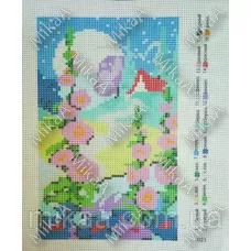 МИКА-К-021 Пейзаж. Канва для вышивки нитками