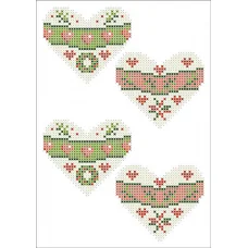 ФВМ-013 Сердечки. Водорастворимый флизелин. ТМ Княгиня Ольга