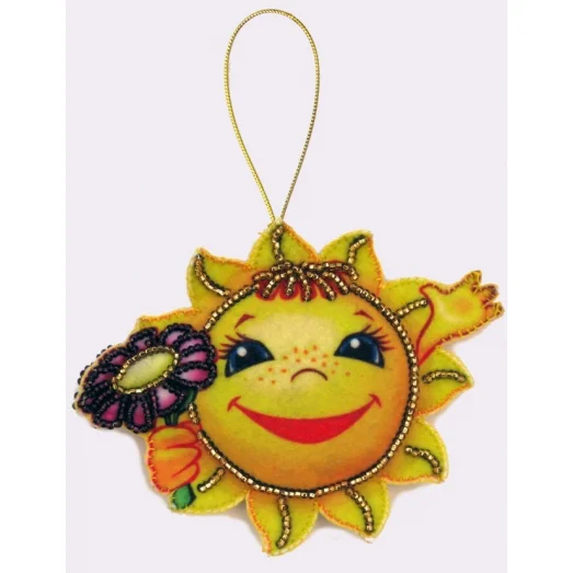 F-017 Солнышко. Набор с фетром для вышивки бисером Butterfly